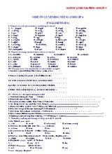 30 Đề ôn luyện học sinh giỏi Tiếng anh lớp 6